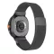 Mybandz Milánói mágneses fém óraszíj-fekete/Samsung Galaxy Watch 8-9
