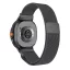 Mybandz Milánói mágneses fém óraszíj-fekete/Samsung Galaxy Watch 8-9