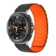 MYBANDZ Mágneses szilikon óraszíj-fekete-narancs/Samsung Galaxy Watch 8