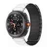 MYBANDZ Mágneses szilikon óraszíj-fehér-fekete/Samsung Galaxy Watch 8