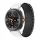 MYBANDZ Mágneses szilikon óraszíj-fehér-fekete/Samsung Galaxy Watch 8