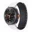 MYBANDZ Mágneses szilikon óraszíj-fehér-fekete/Samsung Galaxy Watch 8-9