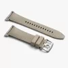 MYBANDZ Kívül puha bőr belül szilikon óraszíj/szürke/Samsung Galaxy Watch 8