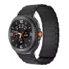 MYBANDZ Mágneses szilikon óraszíj-fekete/Samsung Galaxy Watch 8