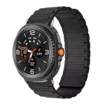   MYBANDZ Mágneses szilikon óraszíj-fekete/Samsung Galaxy Watch 8-9