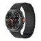 MYBANDZ Mágneses szilikon óraszíj-fekete/Samsung Galaxy Watch 8-9