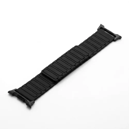 MYBANDZ Mágneses szilikon óraszíj-fekete/Samsung Galaxy Watch 8