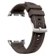 MYBANDZ Kívül puha bőr belül szilikon óraszíj/kávébarna/Samsung Galaxy Watch 8