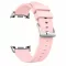 MYBANDZ Kívül puha bőr belül szilikon óraszíj/rózsaszín/Samsung Galaxy Watch 8-9