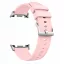 MYBANDZ Kívül puha bőr belül szilikon óraszíj/rózsaszín/Samsung Galaxy Watch 8-9