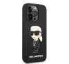 Karl Lagerfeld Liquid Ikonik NFT szilikon hátlap tok Apple iPhone 14 Pro, fekete