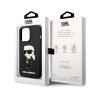 Karl Lagerfeld Liquid Ikonik NFT szilikon hátlap tok Apple iPhone 14 Pro, fekete