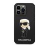 Karl Lagerfeld Silicone Ikonik Apple iPhone 14 Pro Magsafe hátlap tok, fekete