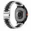 Mybandz Klasszikus fém óraszíj-ezüst-fekete/Samsung Galaxy Watch 8-9