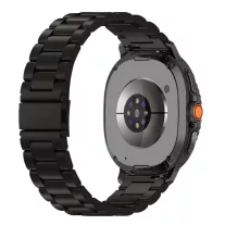   Mybandz Klasszikus fém óraszíj-fekete/Samsung Galaxy Watch 8-9