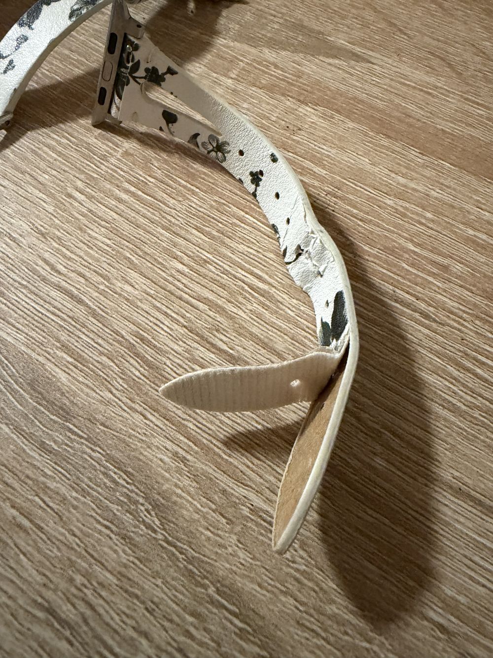 Apple Watch lélegző bőróraszíj /fehér/ - 42/44/45/49mm
