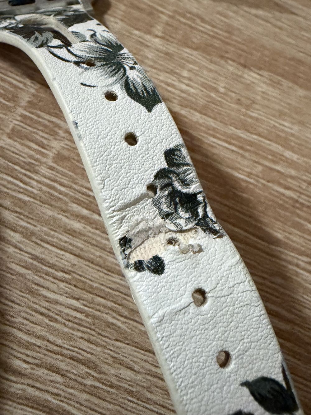 Apple Watch lélegző bőróraszíj /fehér/ - 42/44/45/49mm