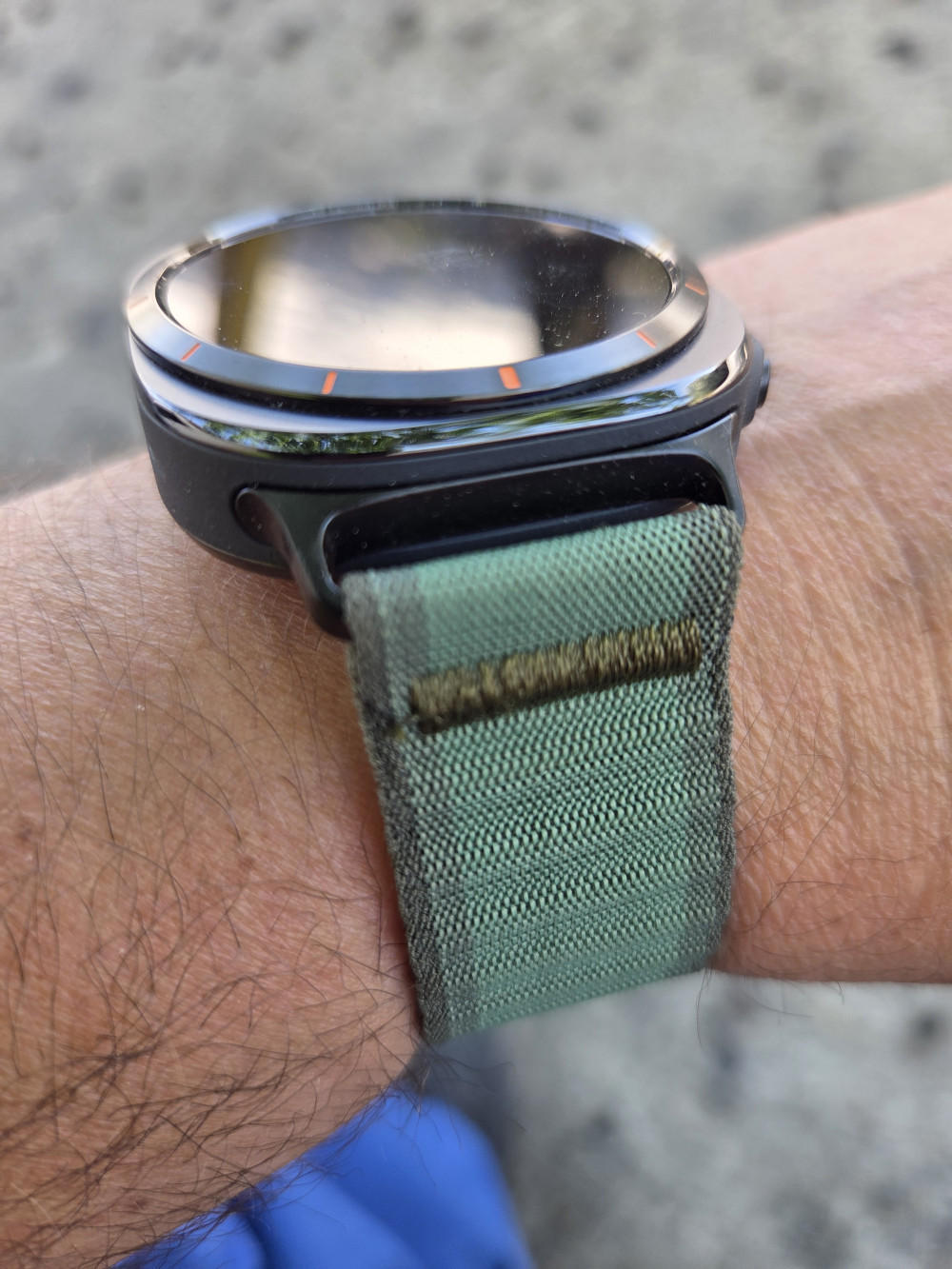 Mybandz Marine szövet szíj-fekete/Samsung Galaxy Watch Ultra-Ultra2
